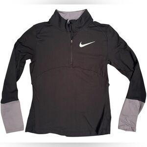 Nike Girls Running Dri-Fit 1/4 Quarter Zip Long Sleeve Top‎ sz L